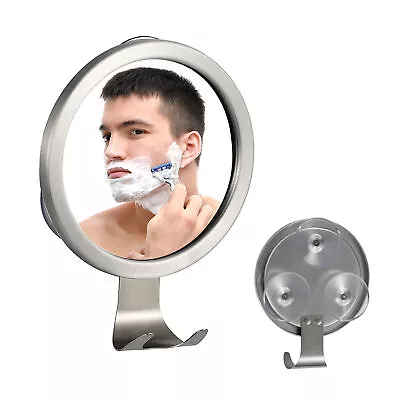 Fogless Mirror Shower Shave Make Up Fog Free Shaving Mirror Suction Cup UK • £10.93