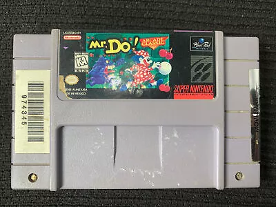 Mr. Do Super Nintendo SNES Game - Authentic Works Great GDFAS‼️✔️♨️ • $69