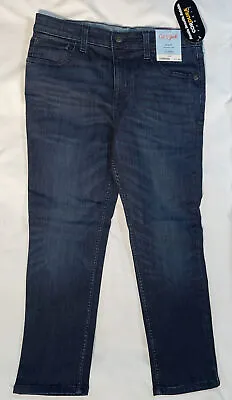 Cat & Jack Dark Wash Boy's Size 10 Husky Cordura Tough Denim Skinny Jeans • £8.58