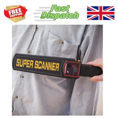 Lightweight Handheld Metal Detector Security Wand Schools Nightclubs  • £29.99