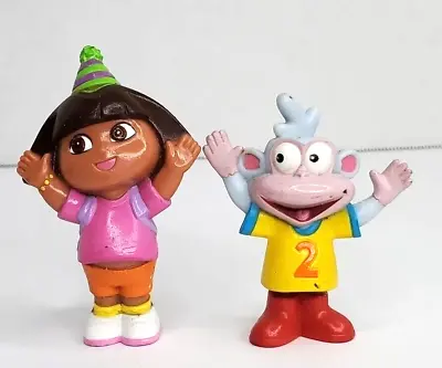 Nickelodeon Dora The Explorer Boots The Monkey & Dora Figure Toy Cake Topper • $6.99