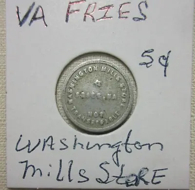 $19.49 • Buy FRIES VA VIRGINIA (450 People) WASHINGTON MILLS STORE ~ GF 5 TOKEN