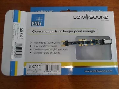 ESU N 58741 LokSound 5 Micro DCC Direct Kato USA  N Gauge  Decoder  & Speaker • $99