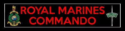 ROYAL MARINES COMMANDO Car Sticker British Army Military NAVY • £2.85