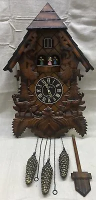 Vintage Cuckoo Clocks Original Black Forest (BIRD MOVEMENT NOT FUNCTIONAL)~CJ • $39.99