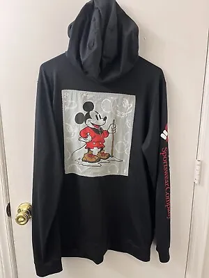 Columbia Sportswear Disney Black Mickey Hiking Graphic Light Hoodie Mens Medium • $35