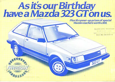 Mazda 323 GT Competition Entry Sales Brochure 1982 • $12.63