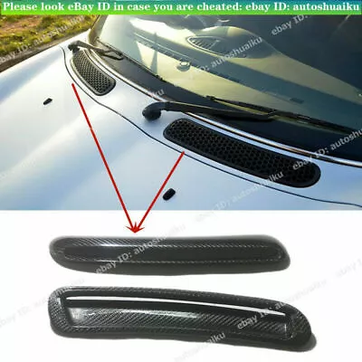 Carbon Fiber Front Hood Bonnet Panel Cover Trim For 02-06 Mini Cooper S MK1 R53 • $188