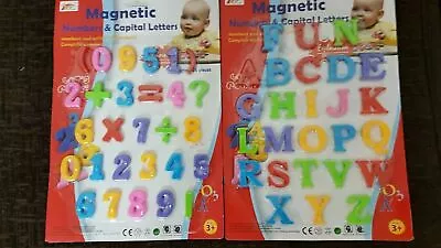 Large Magnetic Capital Letters & Numbers Fridge Toys Kids Learning • £2.95