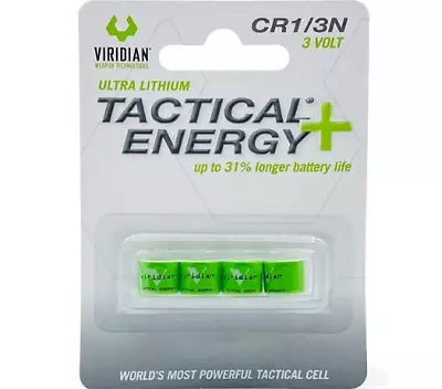 Viridian CR1/3N Tactical Energy+ 3V Lithium Battery - Pack Of 4 • $16.97