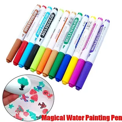Whiteboard Markers Erasable Floating Pen Doodle Pen Magical Water Painting Pen • £4.58