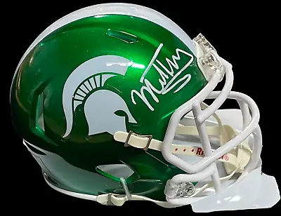 Mel Tucker Signed Michigan State Spartans Speed Mini Helmet Beckett Witness Coa • $149.99