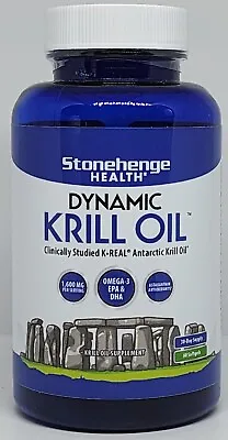 Stonehenge Health Dynamic Krill Oil 60 Softgels 1600 MG Per Serving Exp. 09/2025 • $55