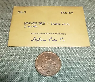 Vintage Littleton Envelope - 1962 1 Escudo - Mozambique • $2.99