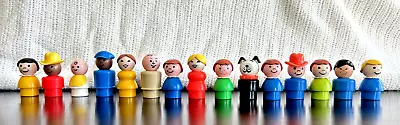 Vintage Fisher Price Little People Figures - Lot Of 15 • $14.50