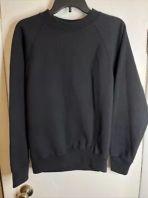 Vintage Velva Sheen Sweatshirt Medium Crewneck Made In USA Black ‘The Prince’ • $38