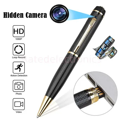 Mini Hidden Security Pen Camera 1080P HD Video Recorder Clip On Body Camcorder • $19.47