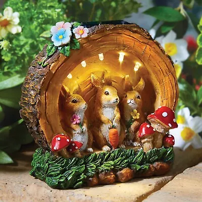 Rabbit Family Solar Ornament • £8.99