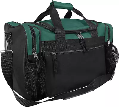 17 Duffle Bag Front Mesh Pockets In Green • $27.14