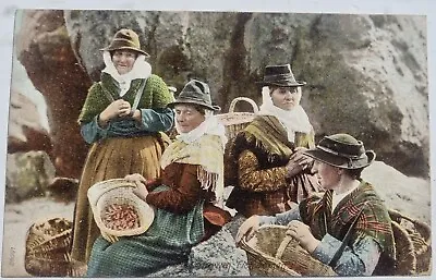 £1.95 • Buy Llangwm Welsh Fisherwomen Pembrokeshire Wales Frith Postcard 1905 To Vera Pochin