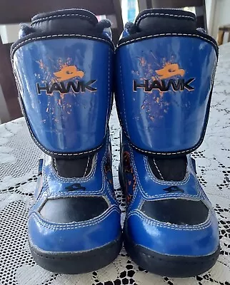 Tony Hawk Snow Winter Boots Toddler Boys Az 9M Blue Black Waterproof Thermolite • $7.90