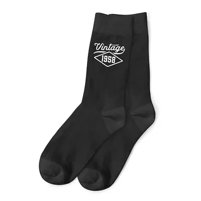 £5.95 • Buy 65th Birthday Gift Present Idea Boy Dad Him  Men 65 Black Sock Accessories