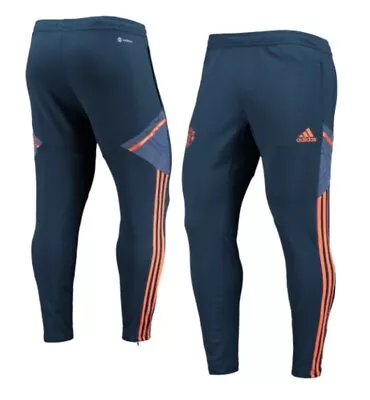 Manchester United Adidas Club Crest AEROREADY Training Pants Navy Men's 2XL New • $40.99