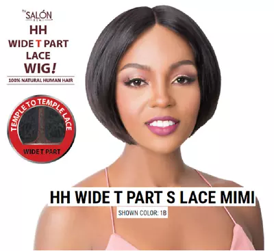 It's A Wig 100% Human Hair Hh Wide T Part S Lace Mimi Bob Style Wig  • $36.99