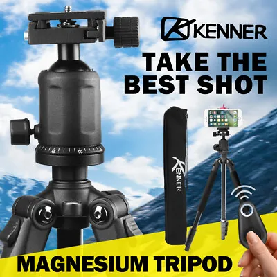 $59.95 • Buy Kenner Camera Tripod Ball Head Stand DSLR Mount Phone Holder Remote Shutter