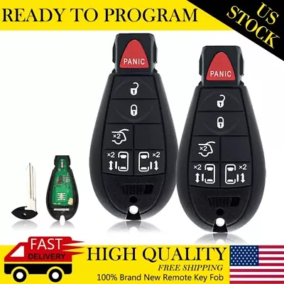 2x Remote Key Fob For 2008-2020 Dodge Grand Caravan Chrysler M3N5WY783X IYZ-C01C • $9.99