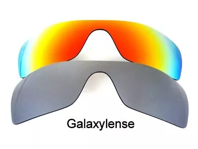 Galaxy Replacement Lenses For Oakley Batwolf Silver&Red Polarized 2 PAIRS • $13.03