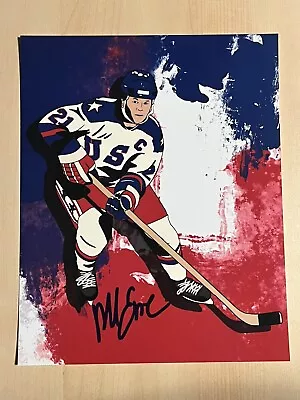 MIKE ERUZIONE SIGNED 8x10 PHOTO USA OLYMPICS GOLD HOCKEY AUTO MIRACLE ON ICE COA • $39.99