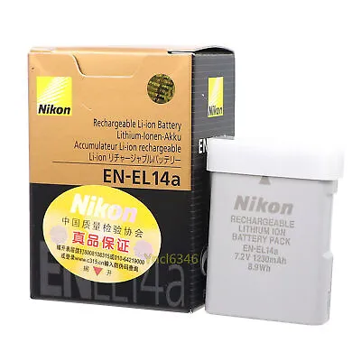 New Original Nikon EN-EL14a Battery For D3400 D5100 D5200 D5300 P7700 P7800 • $18.99