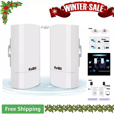 Wireless Bridge - Outdoor CPE WiFi Kit - 2.4G Internet Bridge - 1KM Transmission • $107.99