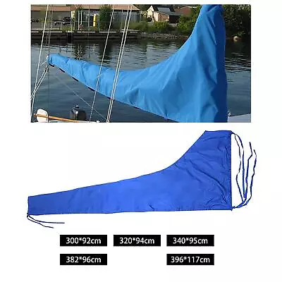 Waterproof Mainsail  Cover Anti Scratch Sail Cover Thickened Cloth Adjustable • $37.24