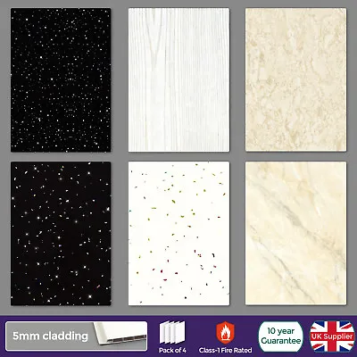 Bathroom Modern Cladding Pvc Panels Ceiling Shower Wet Wall Panels 2700x250x5mm • £1.99