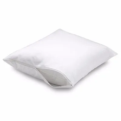 4 Pack Premium Deluxe Luxurious Fabric Zippered Pillow Cover Bed Bug Protector • $16.95