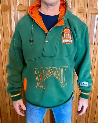 Vintage Miami Hurricanes The Game Pullover Hoodie Sweatshirt Size L • $9.99