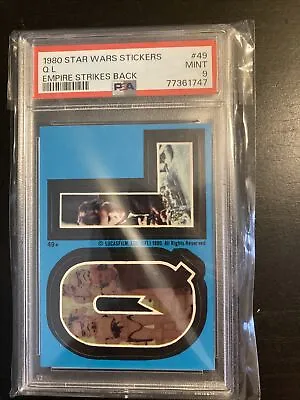 1980 TOPPS STAR WARS EMPIRE STRIKES BACK  STICKER #49 Mint 9 • $100