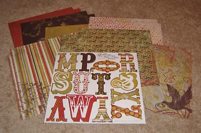 My Mind's Eye Bohemia Christmas Paper Lot(14) W/Coordinating Sheet Monograms • $8.99