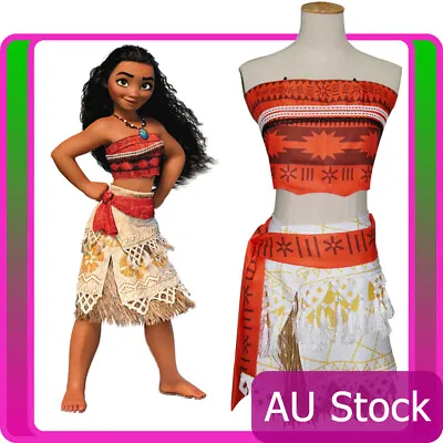 £21.13 • Buy Ladies Adult Moana Polynesia Princess Fancy Dress Womens Book Week Costume