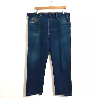 RM Williams Jeans Sz 40 R Blue Cotton Denim Straight Leg Pockets Logo TJ793 Mens • $39.95