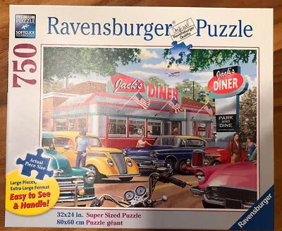 Ravensburger Jack's Diner 750 2019 Piece  Puzzle Pre-Owned • $9.95