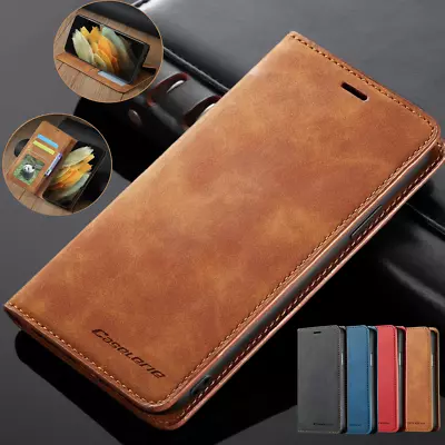 Flip Leather Phone Case For IPhone 14 15 13 Pro MAX 11 XR 12 7 8 SE Wallet Cover • £4.69