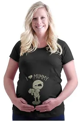 I Love Mummy Mom Halloween Mommy Shower Gift Womens Maternity Pregnancy T Shirts • $19.99