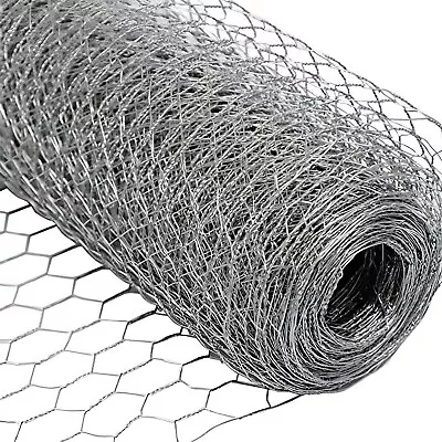 1200mm Wide X 50m Long X 25mm Holes Galvanised Chicken Aviary Wire Mesh Netting • £124.99