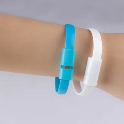 USB Data Charge Sync Cable Charger Bracelet Wrist Band For IPhone/Android ^ • $2.19