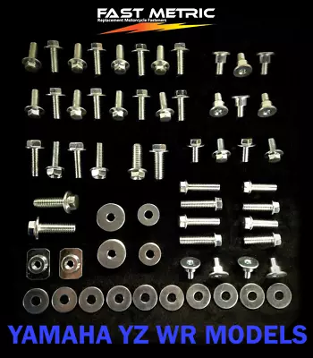 78pc Body Bolt Kit Yamaha Yz Wr Plastics 80 85 100 125 250 400 465 490 500 Seat • $15.99