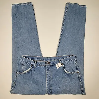 VTG RoeBucks Men's Denim Blue Jeans - Made In USA - 38x31 • $30