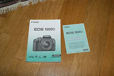 Canon EOS 1000D Instructie Handleiding NEDERLANDS • £3.07